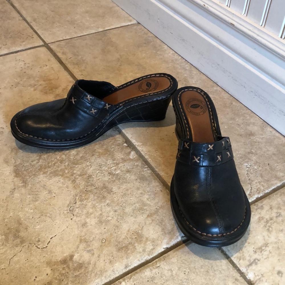 Wedge Heel Mules size 8